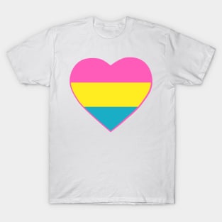 Pride Flag Heart Pansexual T-Shirt